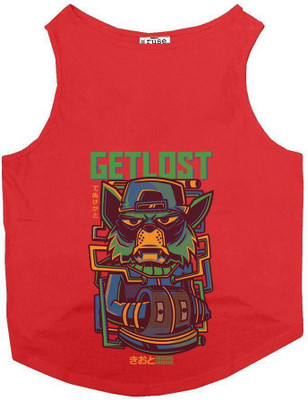 

Ruse T-shirt for Cat(Poppy Red