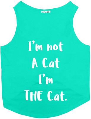 Ruse T-shirt for Cat(Aqua Green