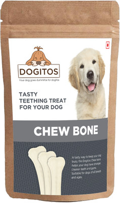 

Dogitos Rawhide Chicken Pressed Chew Bones for Dog (6 inch) Chicken Dog Treat(850 g)