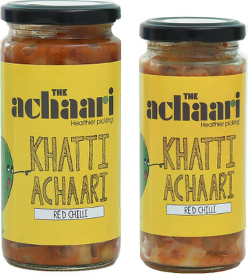 

The Achaari Khatti Achaari Red Chilli Homemade Mango Pickle (400 grams + 250 grams) Mango Pickle(650 g)