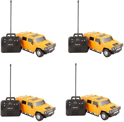 

KS STORE Hummer Cool Remote Control Car For Kids Pack Of 4(Yellow)