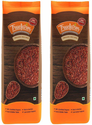 

Truefarm Organic Pack of 2 Red Rice (Medium Grain, Unpolished)(1.5 kg)