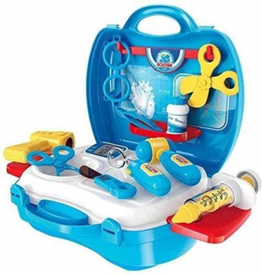 

Hornbill Mart Toys Doctor Set Briefcase Style Play Set Interactive Medical Learning for Kids Doctor kit for kids, Toys for Girls