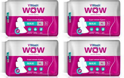 

Vwash Wow Maxi XL Napkins (Pack of 4) Sanitary Pad(Pack of 4)