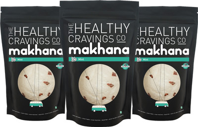 

The Healthy Cravings Co Roasted Makhana - Mint(135 g, Pack of 3)