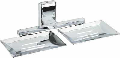 

Jovial 710 Cubix Double Soap Dish, Double Soap Dish Holder, Double Soap Dish Stand, Bathroom Accessories for Home (Glossy Finish, 304 Stainless Steel, Anti Rust, Corrosion Free)(Silver)