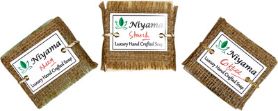

Niyama Handmade Neem, Starch and Coffee soap Combo(450 g, Pack of 3)