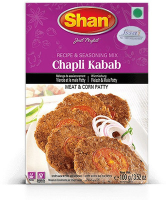 

SHAN Original Chapli Kabab Masala Imported High Quality Ingredients Authentic Taste Buy Online Chappli Kabab (3 Packs Of 100 Grams Each)(3 x 100 g)