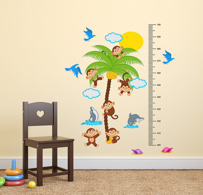fuzzy 110 cm cartoon Self Adhesive Sticker(Pack of 1)