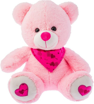 

Dimpy Stuff bear w/paws heart - 33 cm(Pink)