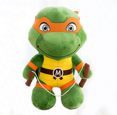 

Cherubs Ninja Turtle High Quality Imported Stuffed Plush - 35 cm(Multicolor)