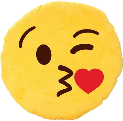 

Home Pictures Flying Kiss Soft Smiley Cushion - 35 cm(Yellow)
