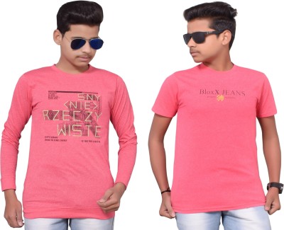 KUNDAN SULZ GWALIOR Printed Men Round Neck Pink T-Shirt