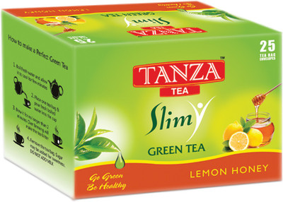 

Tanza Tea Slim Lemon Honey Flavoured 25 Tea Bag Envelopes Lemon, Honey Green Tea Bags(50 g, Box)