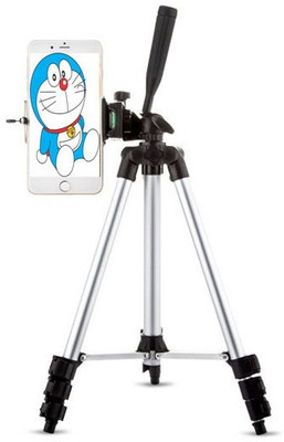 

BUY SURETY Foldable Camera Tripod Stand Tripod(Silver & Black, Supports Up to 1500)