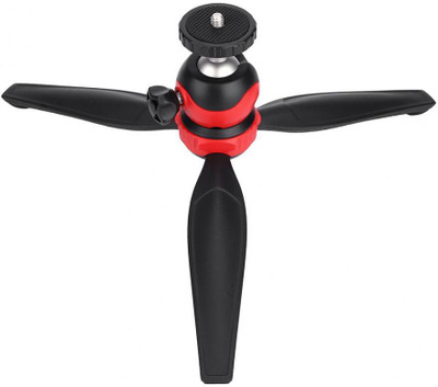 

Techlife Solutions Techlife MT-20 - Table Top Mini Portable Fold-able Tripod Stand for Mobile Phones and Digital Cameras - Coming with Universal Mobile Phone Holder Tripod(Red, Supports Up to 3000 g)