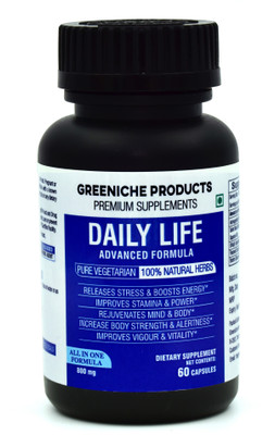 

Greeniche 100% Natural Combination Of Ashwagandha, Safed Musli, Shilajit, Flaxseed, Brahmi(60 No)