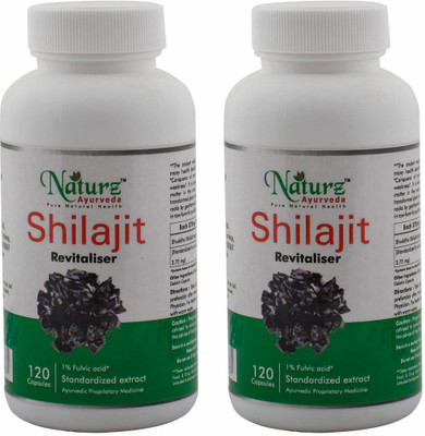 

Naturz Ayurveda Shilajit 120 capsules - Pack of 2(240 No)