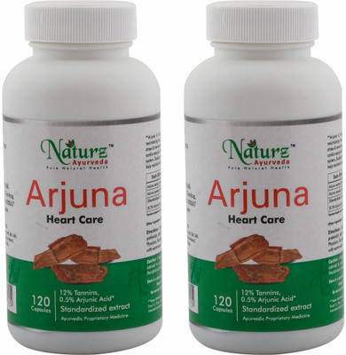

Naturz Ayurveda Arjuna 120 capsules - Pack of 2(240 No)