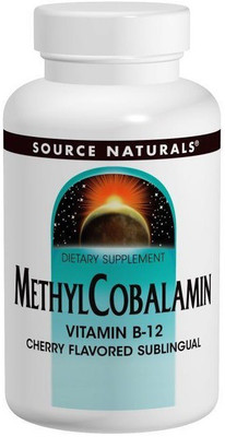 

Source Naturals MethylCobalamin Cherry Flavored 1 mg 120 BioLingual Lozenges(120 No)