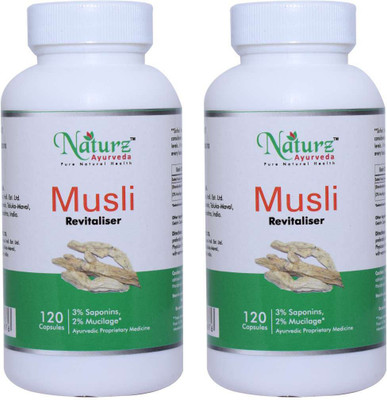 

Naturz Ayurveda Musli 120 capsules - Pack of 2(240 No)