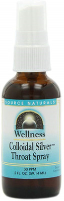 

Source Naturals Wellness Colloidal Silver Throat Spray 30 PPM 2 fl oz (59.14 ml)(59.14 ml)