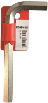 BONDHUS 16286 17mm BriteGuard Plated Hex L-wrench - Short Tagged/Barcoded Allen Key Set
