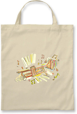 

Rawpockets Trumpet'- Natural Colour tote bag (Nursery/Play School) Multipurpose Bag(Beige, 5 L)