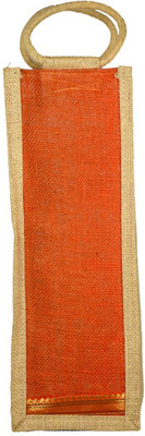 

Ryna Handcrafted Jute Water Bottle Bag Waterproof Multipurpose Bag(Beige, 1 L)