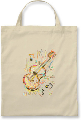 

Rawpockets Musical Guitar'- Natural Colour tote bag Multipurpose Bag(Beige, 5 L)