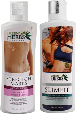 

Green Herbs DAILY BODY CARE SET OF 2PCS (FOR STRETCH REMOVE AND REDUCE FAT)(200 ml)