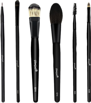 

GlamGals Professional Makeup Brush Set Pack of 6(Pack of 6)
