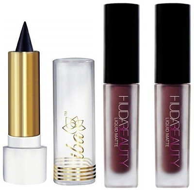 

iba halal care Eye Kajal with two Pink Lipgloss(Set of 2)
