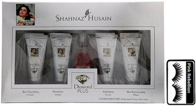 

Pink Rebellion Eyelashes & Shahnaz Husain Diamond Facial Kit(Set of 2)