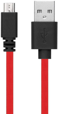 

jx2 Boat Flat 240 Micro USB to USB Tangle Free 2.4A Cable, 1.5 Meter (5 Feet) -(Red) Power Cord(All Micro Usb Supported Mobile Phones, Red, Sync and Charge Cable)
