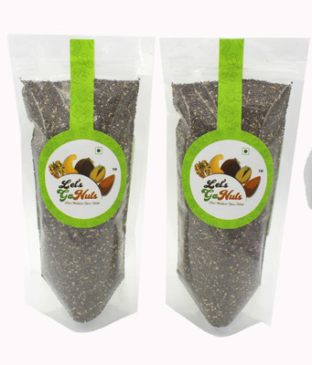 

LET'S GO NUTS Chia Seeds(500 g, Pack of 2)