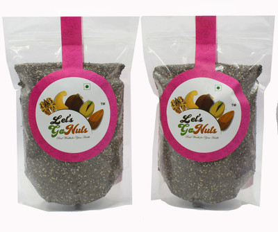 

LET'S GO NUTS Chia Seeds(1000 g, Pack of 2)