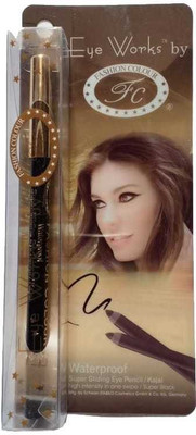 

Fashion Colour Waterproof Super Gliding Ee Pencil/Kajal 1.2 g(Black)