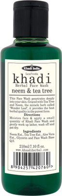 

LEAFVEDA Khadi Neem & Tea Tree Face Wash(210 ml)