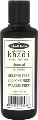 

LEAFVEDA Khadi Charcoal Face Wash Sulfate Free Face Wash(210 ml)