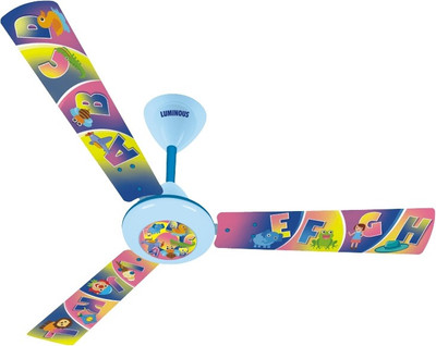 

Luminous ABCD CEILING FAN 3 Blade Ceiling Fan(BLUE, Pack of 1), Blue;pink;yellow