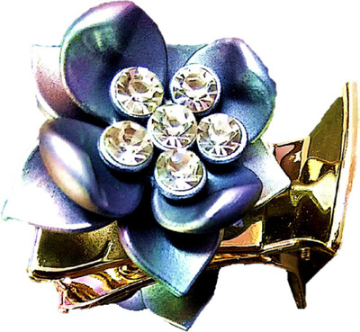 

Proplady Wedding Collection(M Size) Stylish Floral Rhinestones Stud Hair Clip, Butterfly Clutch, Claw Clip for Girls & Women|Wedding Hair Hair Clip, Hair Claw, Back Pin, Bun Clip, Banana Clip, Hair Pin(Grey)