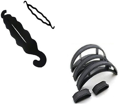 S R Enterprises hair accessories set hair twist comb( pack of 7pcs ) Hair Accessory Set(Black)