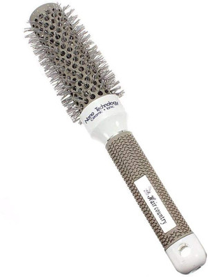 

sweetpea Hair Brush Ceramic Round Iron Barber Hair Comb Dressing Salon DIY Styling Comb, Comb Of Ceramic Roller. (Silver Ceramic Comb, 32 mm)
