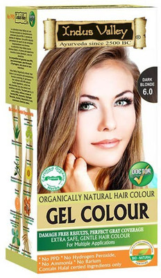 

Indus Valley Organically Natural Gel Dark Blonde 6.0 One Touch Pack No Ammonia Hair Color(Dark Blonde 6.0)