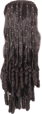 

HONBON Curly/Wavy Wig for Women And Girls, Juda Accessories for Women and girls, Extension 20-21 Inches (Brown) Hair Extension