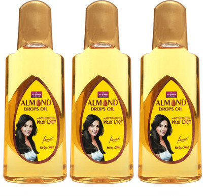 

Vi-John Almond Drops Oil (Pack of 3) 900 ml Hair Oil(900 ml)