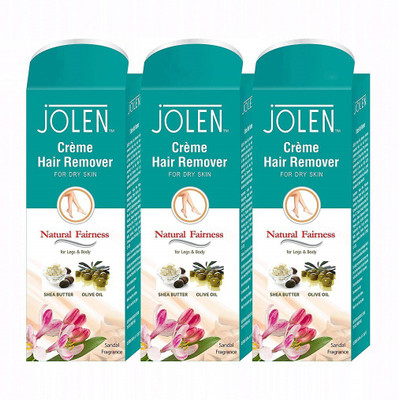 

Jolen Hair Removal Cream - Sandal Cream(150 g, Set of 3)