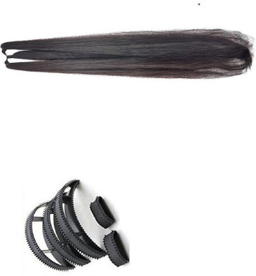 

S R Enterprises artificial hair stylish prandi extension use for women and girls and puff bun bumpits [6pcs] 6 hair hold Hair Volumizer senthetic prandi and plastic bumpits(1 g)