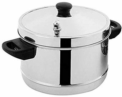 sahajavi Sahajavi Mirror Finished Stainless Steel Idly Cooker(6 Plates ) Induction & Standard Idli Maker(6 Plates , 24 Idlis )